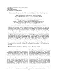Most attractive opportunities for medical tourists and foreign. Pdf Potentials And Prospects Of Sport Tourism In Malaysia A Theoretical Perspective