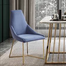 Upholstered Dining Chair Blue Velvet Dining Chair High Back Set Of 2 Modern Velvet Dining Chairs Dining Chairs Upholstered Dining Chairs