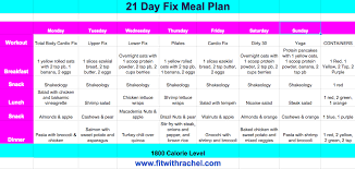 21 Day Fix Meal Plan Fit With Rachel