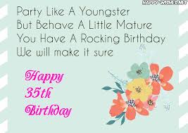 Happy 35th Birthday Quotes And Images Ultra Wishes