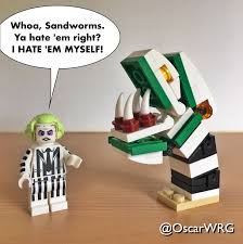 Miss argentina costume miss argentina beetlejuice sven bender lars bender costume beetlejuice beetlejuice makeup beetlejuice characters beetlejuice movie holidays halloween. Lego Dimensions Legodimensions Beetlejuice Saturn S Sandworm Saturnssandworm Lego Dimensions Legos Lego