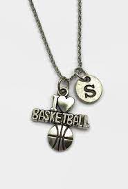 I Love Basketball Basketball Necklace Basketball Player Etsy Basketball Necklace Love And Basketball I Love Basketball