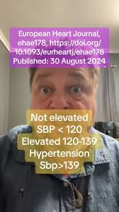 Please get uour BP checked.new guidelines out. European Heart Journal,  ehae178, https://doi.org/10.1093/eurheartj/ehae178 Published: 30 August  2024. ##fyp##ECT4Health##paramedicsoftiktok##nursesoftikt...