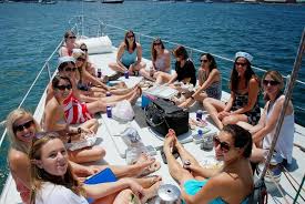 A bachelorette sailing party is probably the best bachelorette party idea of all time. Bachelorette Party Yacht Wedding Reception Charters Caymans Yachtscaymans Caymans Bachelorettepartyya Bachelorette Party Yacht Yacht Wedding Bachelorette