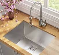 24 Undermount Utility Sink w/ Bolden Commercial Pull-Down Faucet and Soap Dispenser in Chrome