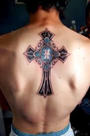 Pin On Men Cross Tattoos On Torso