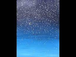 How to splatter paint stars. Acrylic Painting Easy Night Sky With Stars Youtube