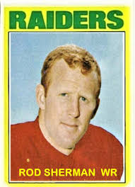 1972 Topps Rod Sherman Raiders In 2020 Raiders Football Baseball Cards Raiders