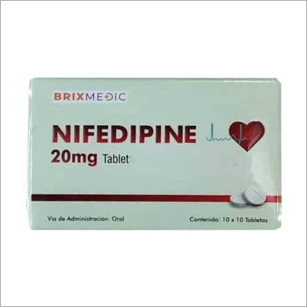 Nifedipine 20 Mg Tablet - Dosage Form: Solid at 20.00 INR at Best Price in Mumbai | Brix Biopharma Private Limited