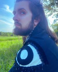 Black Denim Jacket Style orus With Handmade Multimedia Patches,  Monochromatic, Multitexture, Trippy Alterative Streetwear