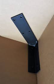 One Corner Bracket For 5 12 Industrial Heavy Etsy Shelf Brackets Metal Metal Shelf Brackets
