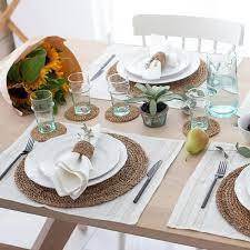Summertime Entertaining Made Simple Dining Table Decor Everyday Dining Table Placemats Dining Table Decor