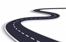 Winding Road On A White Isolated Background Winding Road Background Vector Free