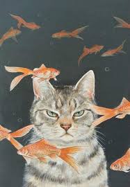 Wenn Mein Kind Eine Katze Ware Kunst Eine Katze Kind Kunst Mein Ware Wenn Illustration Katze Katzen Kunst Katze Malen