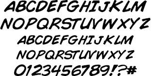 Comic Book Font By Neale Davidson Fontriver Comic Book Font Cartoon Font Cool Lettering
