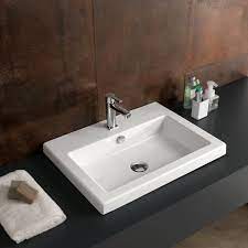 The sink basin is a creative way to change and elevate the style of your sink, without worrying about the budget. Wrought Studio Reilly Glossy White Vitreous China Rectangular Drop In Bathroom Sink With Overflow Reviews Wayfair
