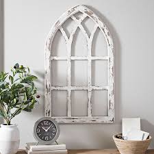 Antiqued White Window Pane Arch Plaque Kirklands Arched Wall Decor Window Frame Decor Frame Wall Decor