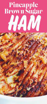 Super Simple Crock Pot Brown Sugar Pineapple Ham Recipe Pineapple Ham Crockpot Ham Ham Recipes Crockpot