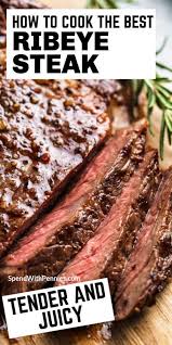 When the steak's done, remove to a plate and cover with tin foil. Perfect Ribeye Steaks From Fresh Or Frozen Filets Spend With Pennies