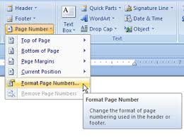 Click on the insert tab. How To Format A Page Number In Word 2007 Dummies