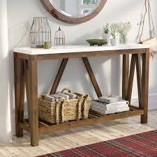 Gracie Oaks Brandy Entry Console Table Wayfair Entry Console Table Console Table Decorating Entryway Console Table