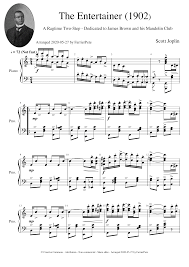 The entertainer from the sting by ragtime composer scott joplin format:pdf pages:2. The Entertainer 1902 Sheet Music For Piano Solo Musescore Com