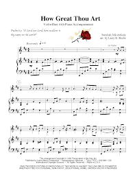 This category contains printed free sheet music for the sacred christian song how great thou art. How Great Thou Art Violin Duet W Piano Acc Lm3035