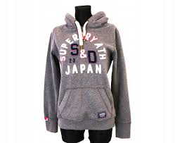 Details About W Superdry Womens Hoodie Grey Int L