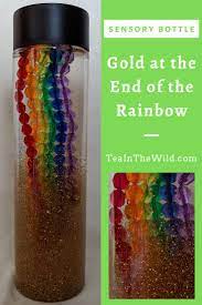 End Of The Rainbow Sensory Bottle Rainbow Sensory Bottles Sensory Bottles Calm Down Bottle