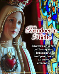 Buenas Noches 🙏🏻 Que esta noche descanse en la paz y el amor de Dios. Que  su bendición te acompañe, renovando tus fuerzas para el día que vendrá.  Bajo el manto maternal