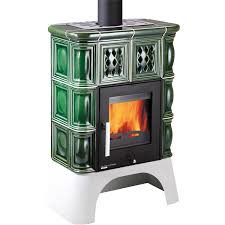 Haassohn Kaminofen Treviso Ii Kacheln Grün 8 Kw Eek A