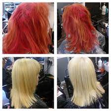 Challenge Accepted Red Orange To Platinum Color Correction Hair Color Remover Color Correction Hair Permanent Red Hair Dye