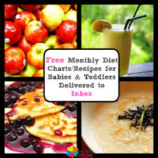 Free Monthly Food Chart For Babies Toddlers Delivered By