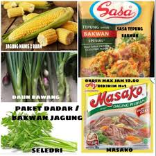 Sisir jagung manis dan tumbuk kasar. Paket Dadar Jagung Bakwan Jagung Sayur Online Murah Surabaya Shopee Indonesia
