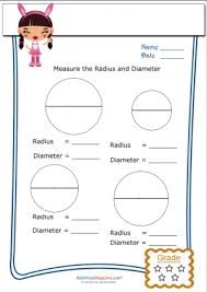 basic geometry worksheet radius and diameter 4 kidspressmagazine com