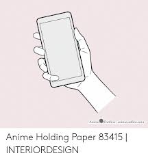 Discover 137 free hand holding phone png images with transparent backgrounds. Anime Outline Animeoutlinecomm Anime Holding Paper 83415 Interiordesign Anime Meme On Me Me