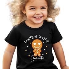 Chemises en pain d'épice pour couples, t-shirts familiaux assortis, cadeau  de Noël