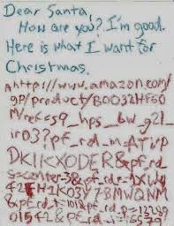 Funny Santa Christmas Amazon Letter Funny Note Funny Letters Dear Santa Letter