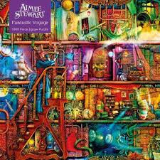 The desk is covered in a magnifying glass, a notebook, fossils and more. Adult Jigsaw Puzzle Aimee Stewart Fantastic Voyage 1000 Piece Jigsaw Puzzles 9781787556041 Ebay