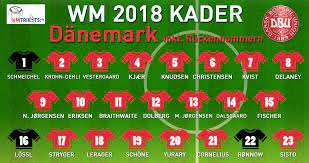 Die spieler in der einzelkritik. Ruckennummern Danemark Wm 2018 Wer Tragt Welche Ruckennummer