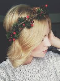 homemade winter crown feiertagsfrisuren weihnachtsfrisuren heiligabend