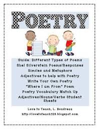 Poetry Printables Unit Poetry For Kids Poetry Printables Poetry Activities