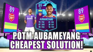 Fifa 21 news and updates about the game. Fifa 20 Potm Aubameyang Sbc Cheapest Solution Squad Building Challenge Fifa 20 Ultimate Team Youtube