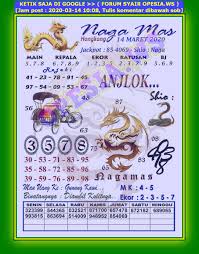 1 New Message Kode Syair Hongkong 14 Maret 2020 Forum Syair Togel Hongkong Singapura Sydney