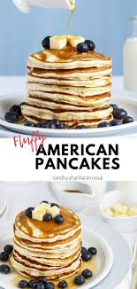 Easy Fluffy American Pancakes Pancake Recipes Recipe American Pancakes Food American Pancake Recipe