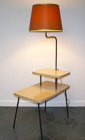Vintage Side Table With Attached Lamp Great As A Night Stand The Lamp Takes No Space At All Vintage Side Table Lamp End Table With Lamp