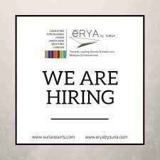 Find more than 10000 numbers of latest govt jobs vacancies in different divisions published across india. Job Vacancy At Eryabysuria Malaysia Hotel Eryabysuria