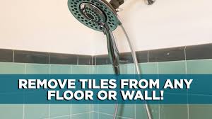 If we get the chisel in deep enough and try to pry, the whole wall of tile moves, but clearly not enough to. How To Remove A Tile From A Floor Or Wall Today S Homeowner With Danny Lipford Youtube