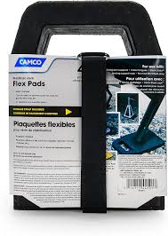 We did not find results for: Buy Camco Stabilizer Jack Flex Pads Helps Prevent Jacks And Stabilizer From Sinking Into The Ground Can Be Used On Uneven Surfaces Uv Resistant Weatherproof 4 Pack 44591