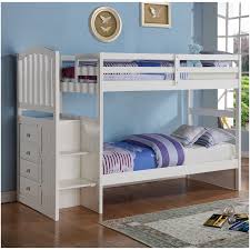 Comes with lots of storage space. White Bunk Bed With Stairs Arch Mission Stairway Bunk